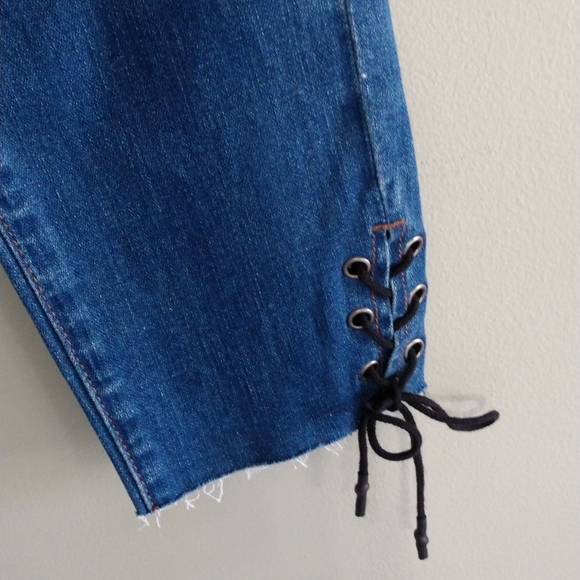 William Rast Skinny Ankle Jeans Ankle Tie - Picture 3 of 7